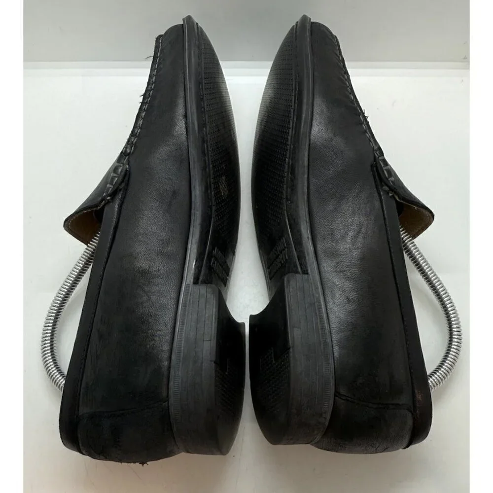 Johnston Murphy Cresswell 20 8471 Black Sheepskin Leather Men's Loafers Size 8M